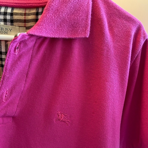 Classic Burberry Monogram Motif Piqué Polo - Picture 5 of 5